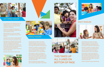 Fun Preschool Brochure Template Preview 2