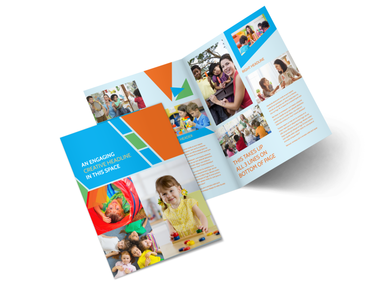 Fun Preschool Brochure Template Preview 1