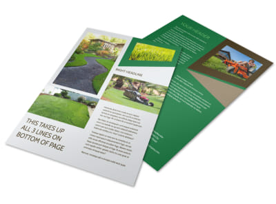 Green Lawn Care Flyer Template preview