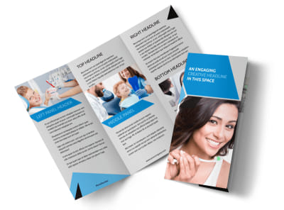 Dental Practice Tri-Fold Brochure Template preview
