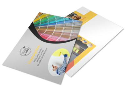 House Painting Contractor Postcard Template preview