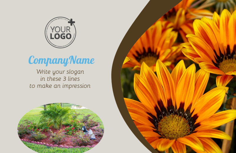 Outdoor Landscape Design Postcard Template