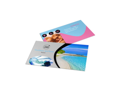 Tanning Salon Business Card Template preview