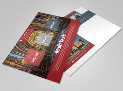 Service Info Postcard Template preview