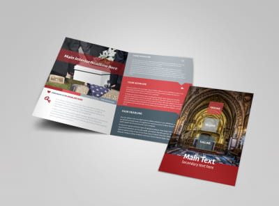 Service Info Bi-Fold Brochure Template preview