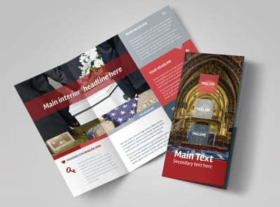 Service Info Tri-Fold Brochure Template preview