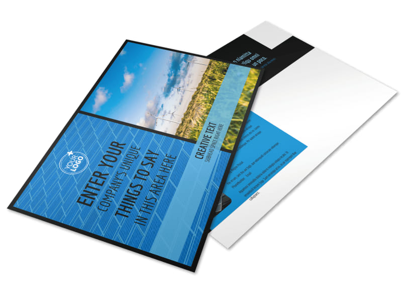 Eco Investments Postcard Template