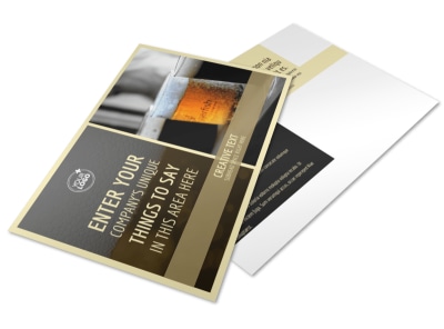 Food & Brewery Postcard Template 2 preview