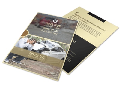 Accident Compensation Flyer Template preview
