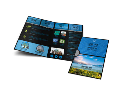 Eco Investments Bi-Fold Brochure Template preview