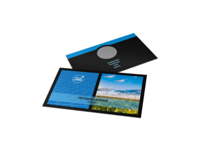 Eco Investments Business Card Template preview