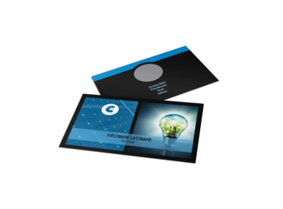 Eco Investments Business Card Template preview