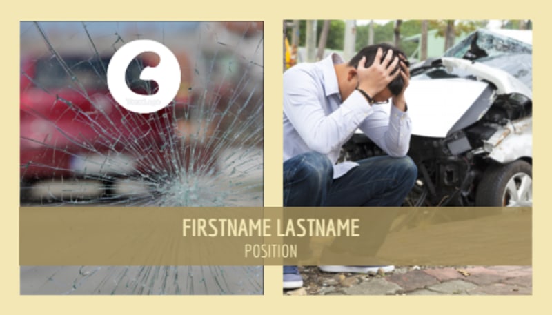 Accident Compensation Business Card Template