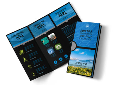 Eco Investments Tri-Fold Brochure Template preview