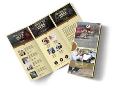 Accident Compensation Tri-Fold Brochure Template preview