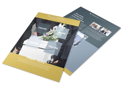 Funeral Service Flyer Template preview