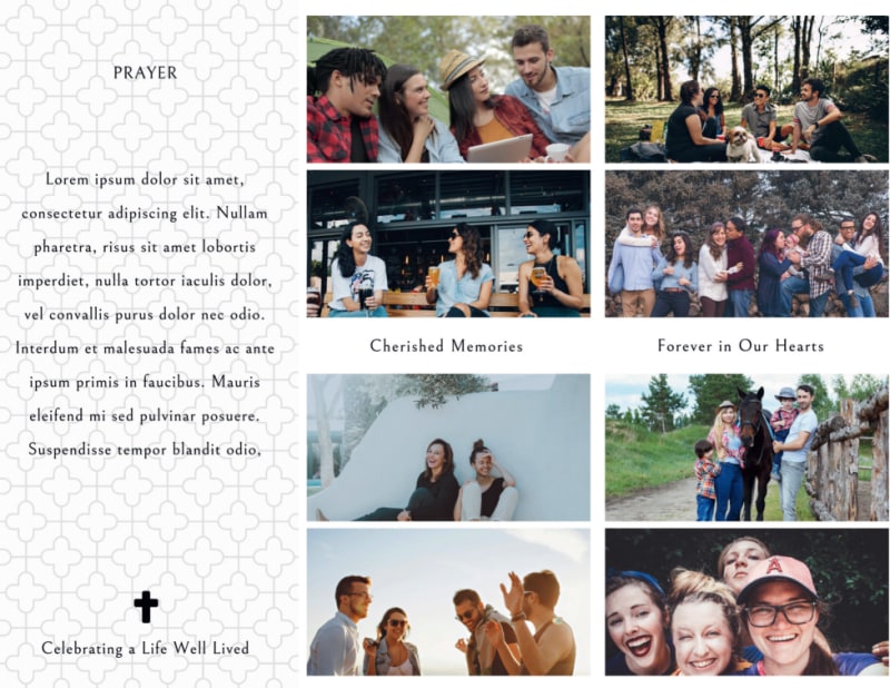 Funeral Service Tri-Fold Brochure Template