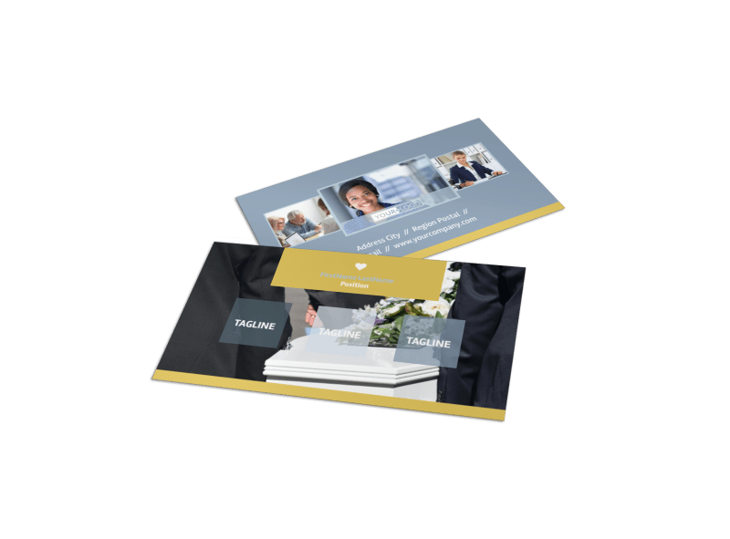 Funeral Service Business Card Template