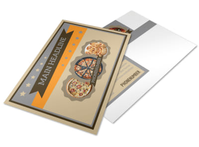 Pizza Shop Postcard Template 2 preview