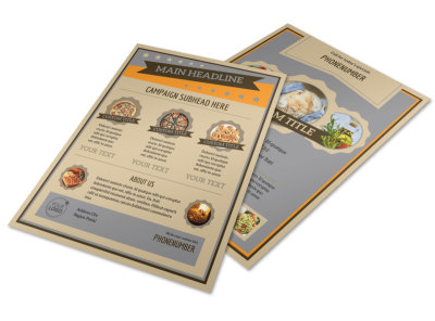 Pizza Shop Flyer Template preview