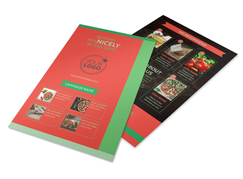 pizza restaurant menu flyer template mycreativeshop menu flyer template
