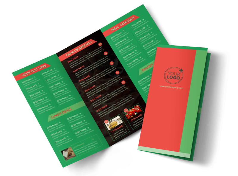 pizza restaurant menu brochure template mycreativeshop