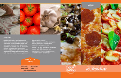 Pizza Menu Brochure Template Preview 1