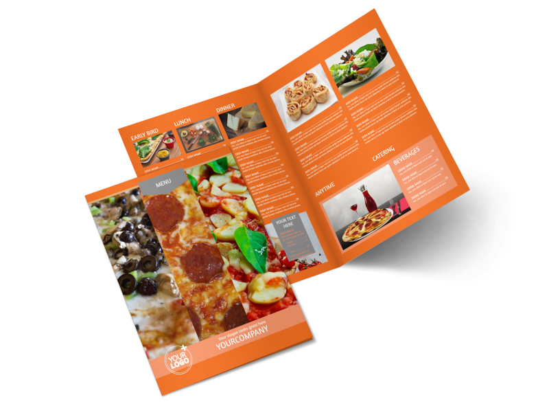 Pizza Menu Brochure Template Preview 1