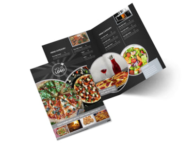 Awesome Pizza Restaurant Bi-Fold Brochure Template 2 preview