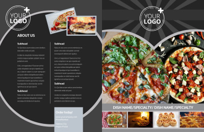 Awesome Pizza Restaurant Brochure Template Preview 1