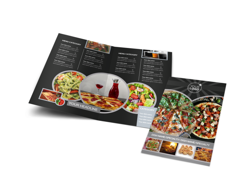 Awesome Pizza Restaurant Brochure Template Preview 1