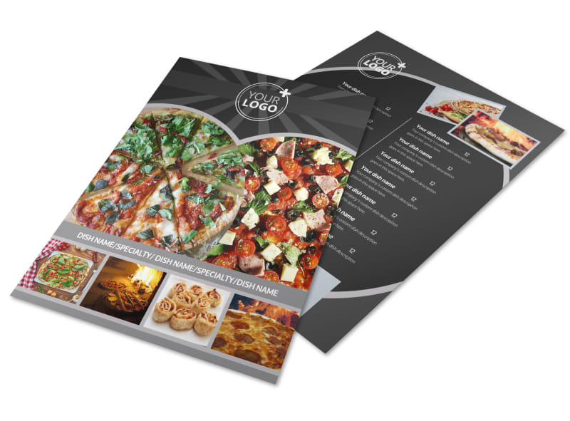 awesome pizza restaurant brochure template mycreativeshop