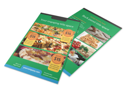 Yummy Pizza Restaurant Flyer Template 3 preview