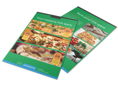 Yummy Pizza Restaurant Flyer Template preview