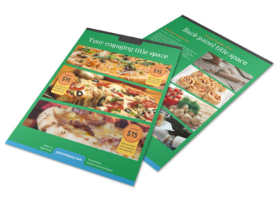 Yummy Pizza Restaurant Flyer Template preview