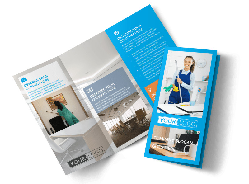 office cleaning specialist tri fold brochure template