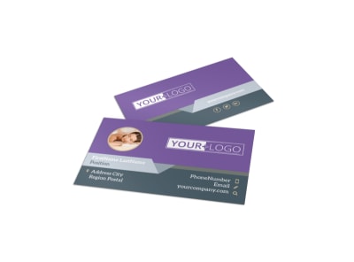 Relaxing Day Spa Business Card Template preview