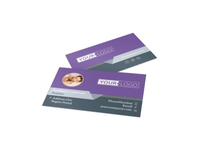 Relaxing Day Spa Business Card Template preview