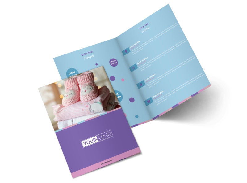 Fun Baby Shower Service Brochure Template
