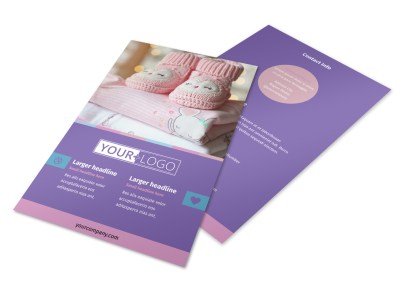 Fun Baby Shower Service Flyer Template 3 preview