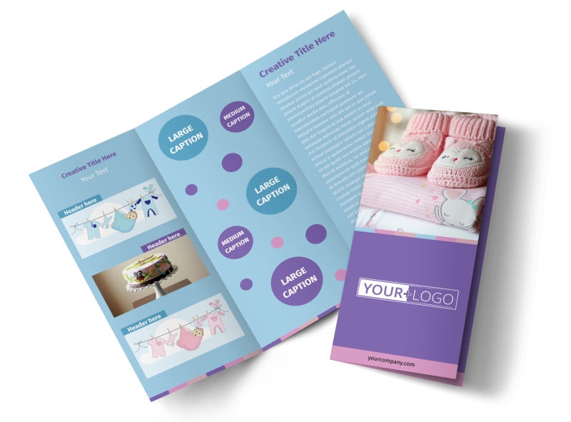 Fun Baby Shower Service Brochure Template
