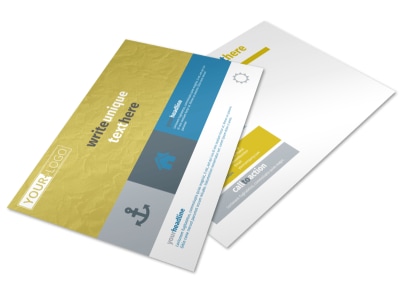 Elite Mental Health Postcard Template preview