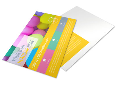 Children Party Fun Postcard Template preview