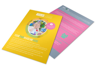 Children Party Fun Flyer Template preview