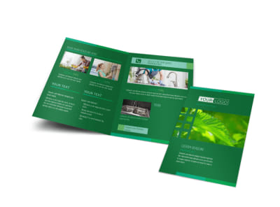 Go Green Cleaning Bi-Fold Brochure Template preview