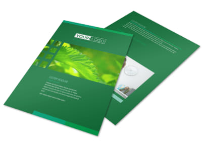 Go Green Cleaning Flyer Template preview