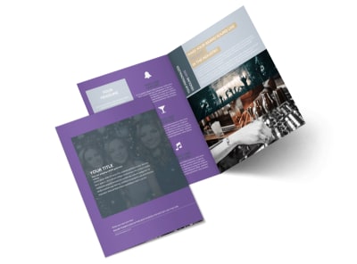 Late Night Club Party Bi-Fold Brochure Template 2 preview