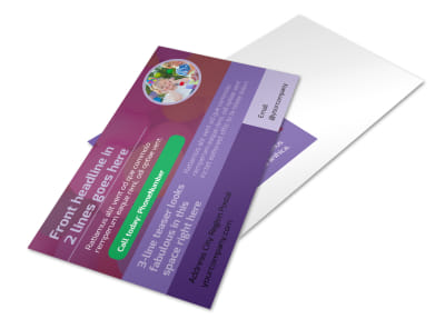 Fun Time School Party Postcard Template 2 preview