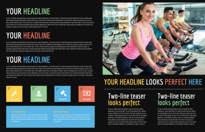 Top Fitness Center Brochure Template Preview 2