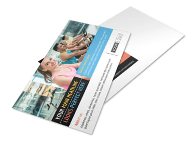 Top Fitness Center Postcard Template 2 preview